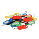 Plastic Key Chain - 20 pcs - 5 colors