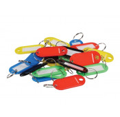 Plastic Key Chain - 20 pcs - 5 colors