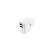 ACT Chargeur USB 2 ports charge rapide 30 W Blanc