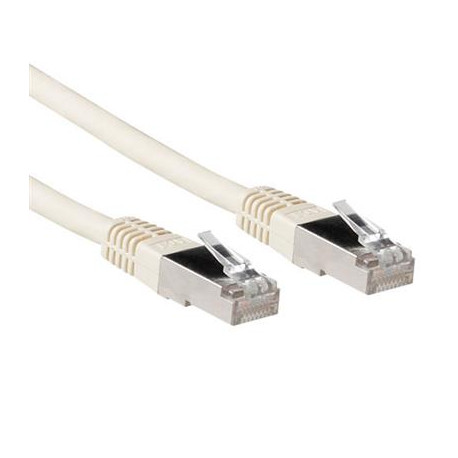 ACT Ivory 0.25 meter LSZH SFTP CAT6A patch cable