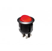 Interrupteur a Bascule Illuminé Rouge 2P On-Off 10A-250Vca