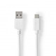 USB 3.2 C male to A male cable 1M White