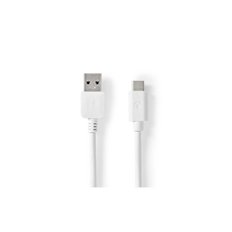 Câble USB 3.2 C mâle vers A mâle 1M Blanc