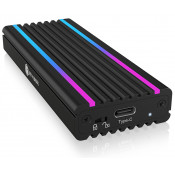 External Enclosure for M.2 NVMe SSD USB Type-C & Type-A RGB
