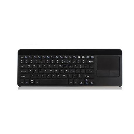 Ewent Wirel. Smart TV keyboard with touchpad Azerty Black
