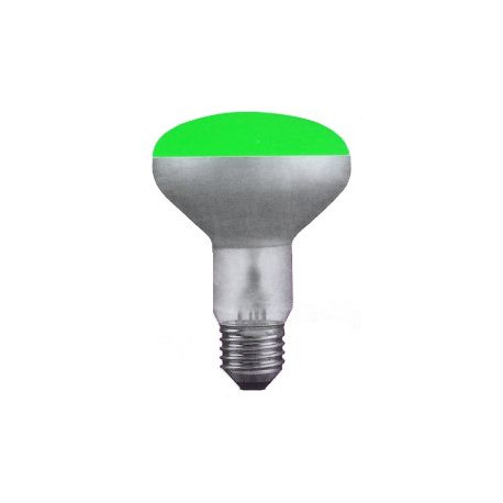 Lamp reflector 60W R80 E27 green