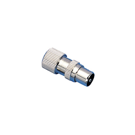 Fiche coaxiale male a visser 9.5mm en metal