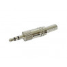 Fiche 3.5mm jack male stereo nickele