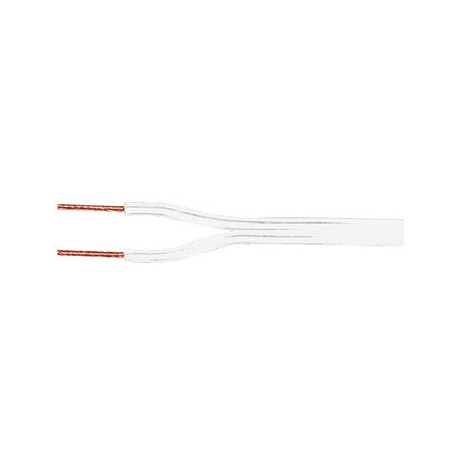 Cable Haut-parleur 2x0.5mm² blanc