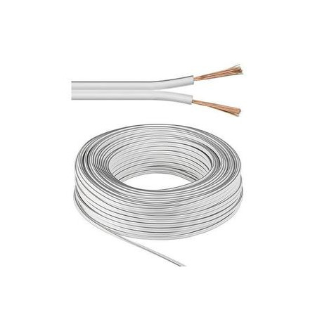 Cable Haut-parleur 2x1.5mm² - Blanc