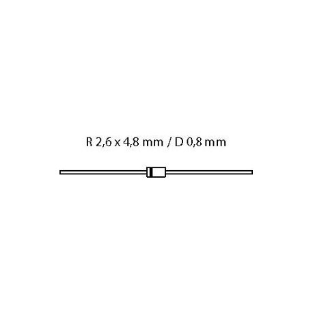 Diode zener 1.3W 10V 5%