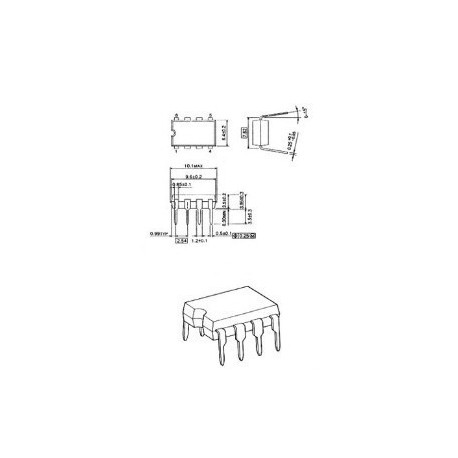 LM393N - V-comp 2x36V 1.3us boîtier: dil 8