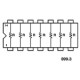 Reseaux D.I.L.: 7 resistances isolees 100R