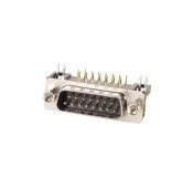 Sub-D connector mannelijk voor GS-haaks 90° 15P Low Cost