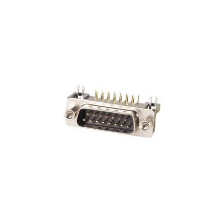 Connecteur Sub-D male pour CI-coude 90° 15P Low Cost