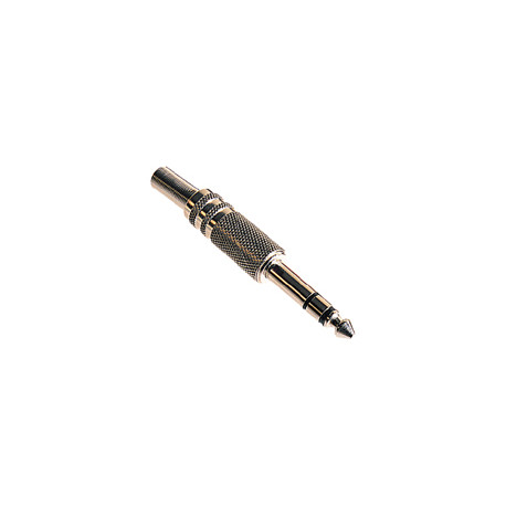 Jack male 6.35mm stereo metallique