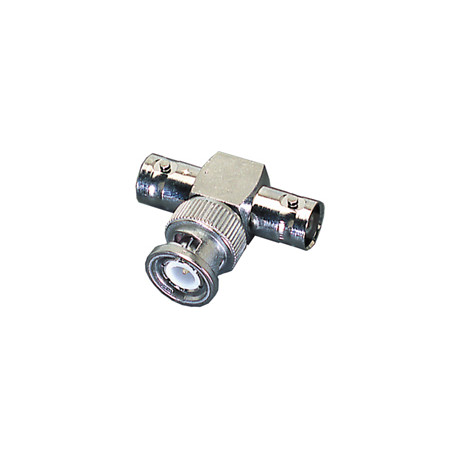 Adaptateur en T BNC 75 ohm femelle-male-femelle