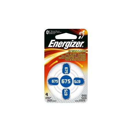 Energizer - 4 Hearing aid batteries PR44