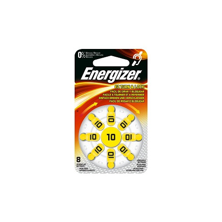 Energizer - 8 Hearing aid battery PR70