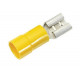 Cosse isolee femelle jaune section: 4 - 6mm²