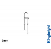 INTERNAL RESISTANCE LED 3mm 5V - DIFFUSING YELLOW