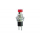Push switch red 1A/250V Off/(On) red