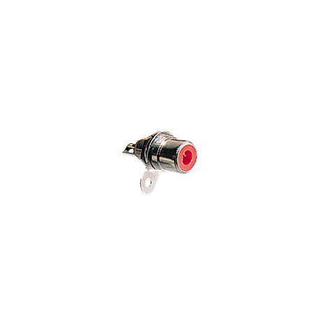 Prise femelle phono RCA a enchasser rouge
