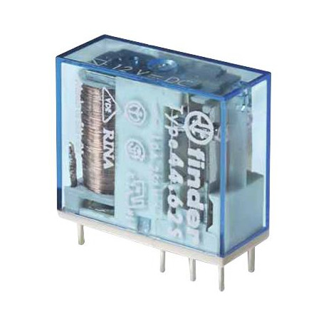 Finder - Series 44 - miniatuur relais PCB 10A 12Vdc 2 Cont