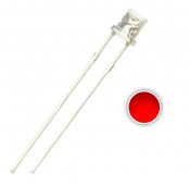 LEDS STANDARD 3mm - ROUGE TRANSPARENT