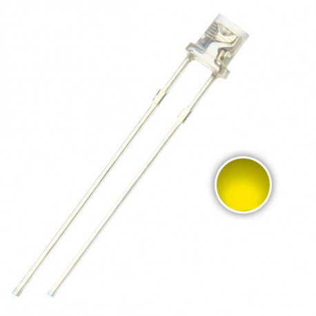 LEDS STANDARD 3mm - JAUNE TRANSPARENT