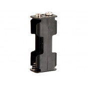 Battery holder for 2 x AA-cell (with snap terminals)