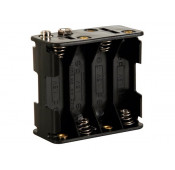 Battery holder for 8 x AA-cell (with snap terminals)