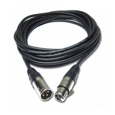 Cable micro 10m - XLR male/XLR femelle