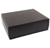 Black plastic case 200 x 160 x 65 mm