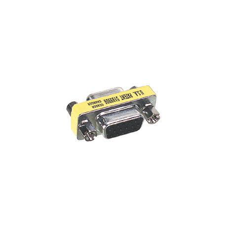 Mini adaptateur de genre SubD15 femelle/SubD15 femelle (VGA)