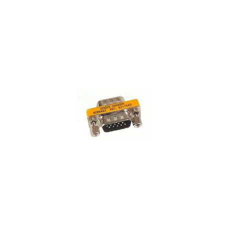 Mini soort adapter SubD15 mannelijk/SubD15 mannelijk (VGA)