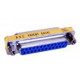 Mini gender adapter - 25 pin D-sub fem./25 pin D-sub fem.