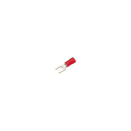 Cosse isolee M5 rouge section: 0.5 - 1.5mm²