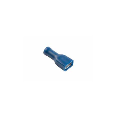 Cosse isolee femelle bleu section: 1.5 - 2.5mm²