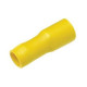 Cosse isolee femelle cylindrique jaune section: 4 - 6mm²