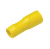 Cosse isolee femelle cylindrique jaune section: 4 - 6mm²
