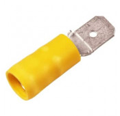 Cosse isolee male jaune section: 4 - 6mm²