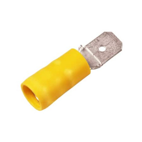 Cosse isolee male jaune section: 4 - 6mm²