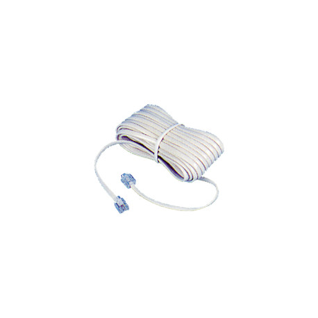 Cable 2m - Câble telephonique 2x6/4 ivoire ou noir