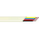 Platte telefoonkabel 4 x 0.08mm wit