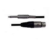 Cable 6m - XLR femelle/Jack mono male 6.35mm
