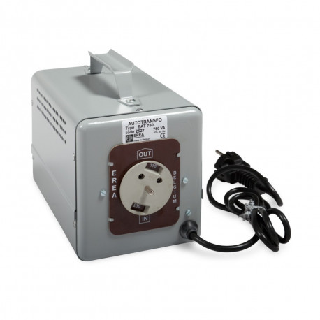 Portable single-phase autotransformer 750VA/110-230V