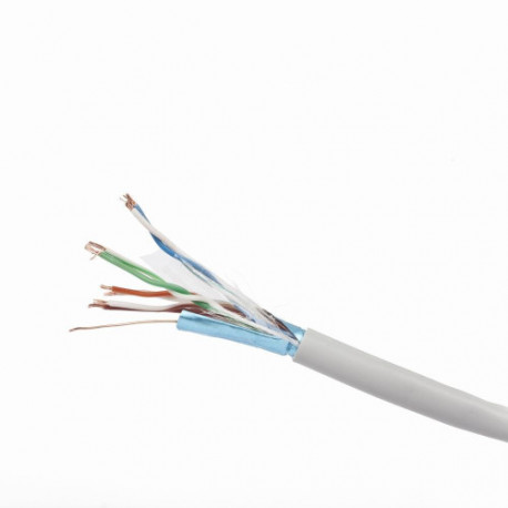 Cable F/UTP- CAT5E- Eca CPR Blindé - 4 paires - AU METRE