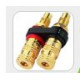 Gold-plated all-metal connectors Black & Red