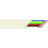Cable telephonique 6 x 0.08mm plat Ivoire